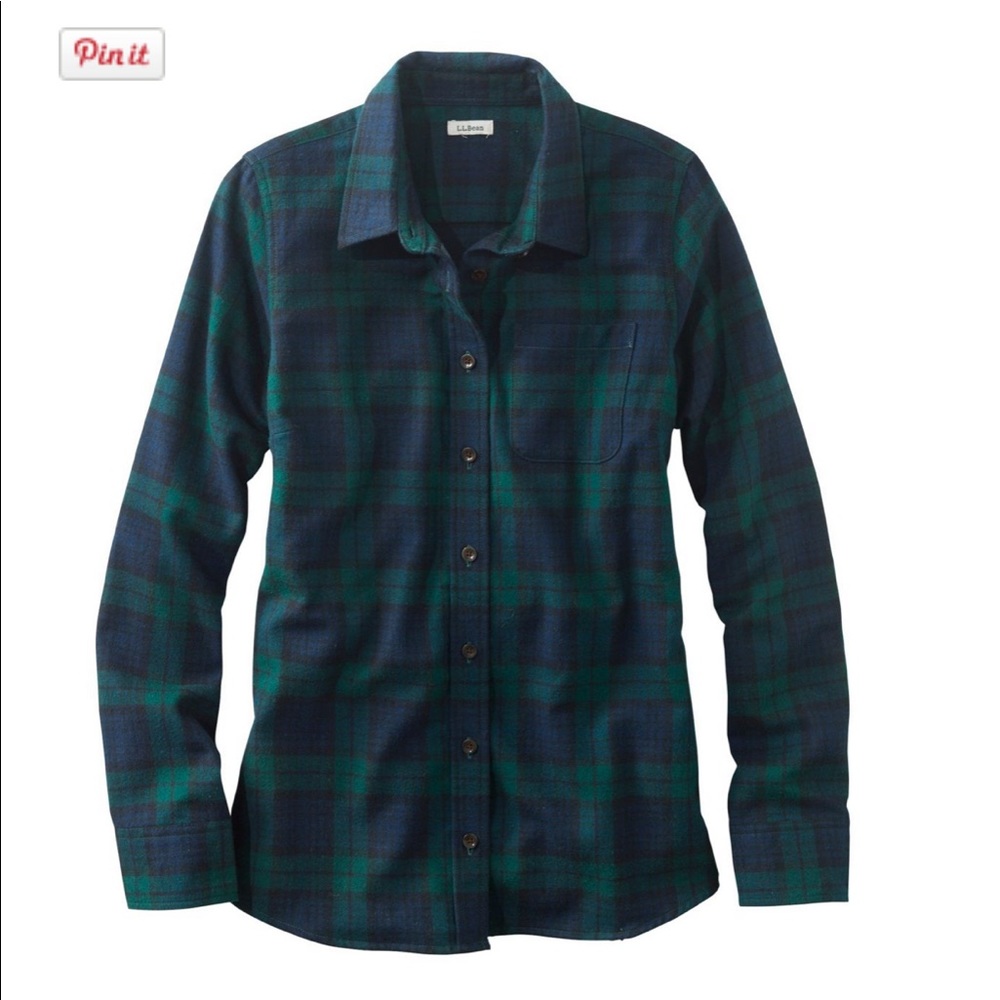 NWT L.L.Bean Women’s Flannel, slightly fitted XS